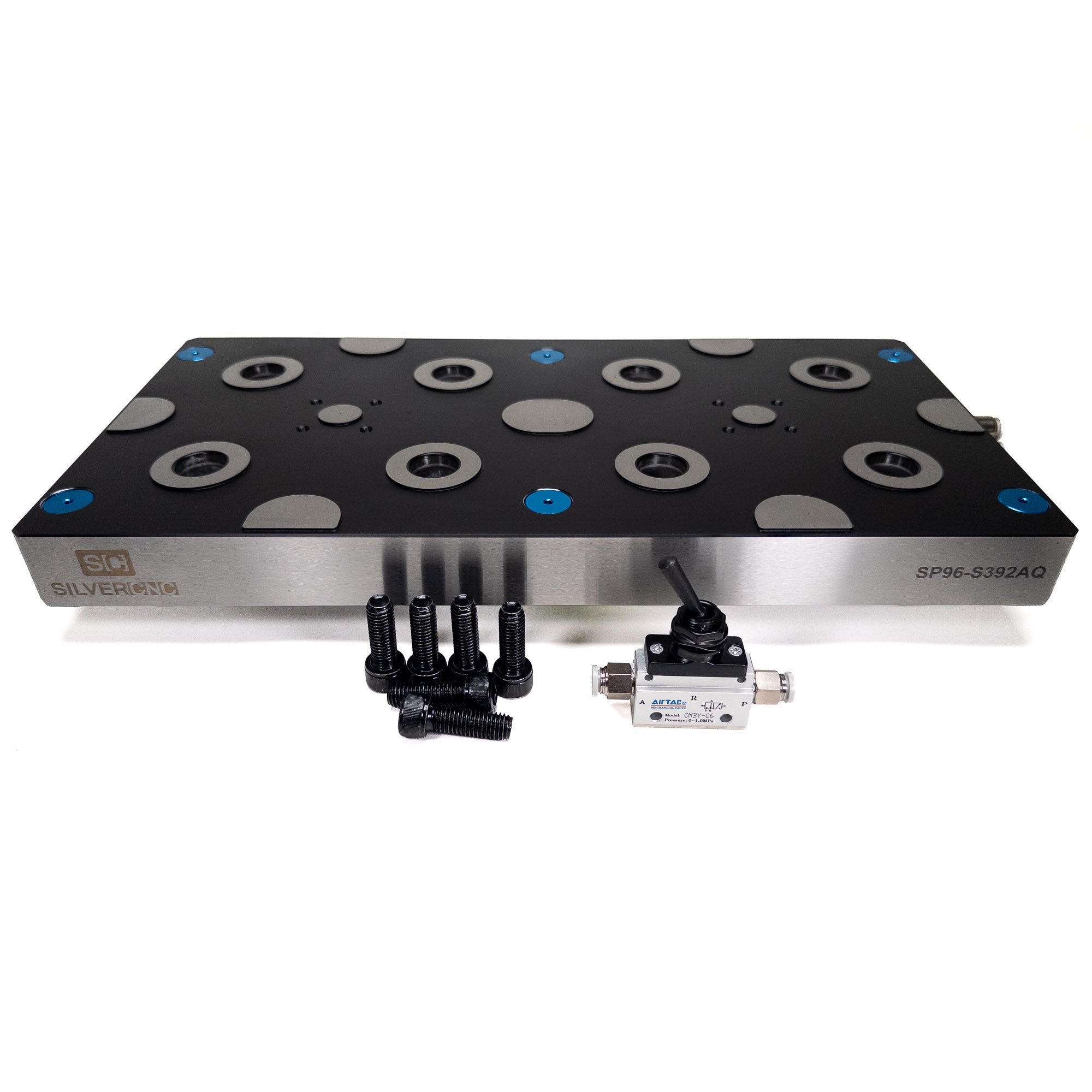 96mm 2-Station Zero Point Pneumatic Baseplate