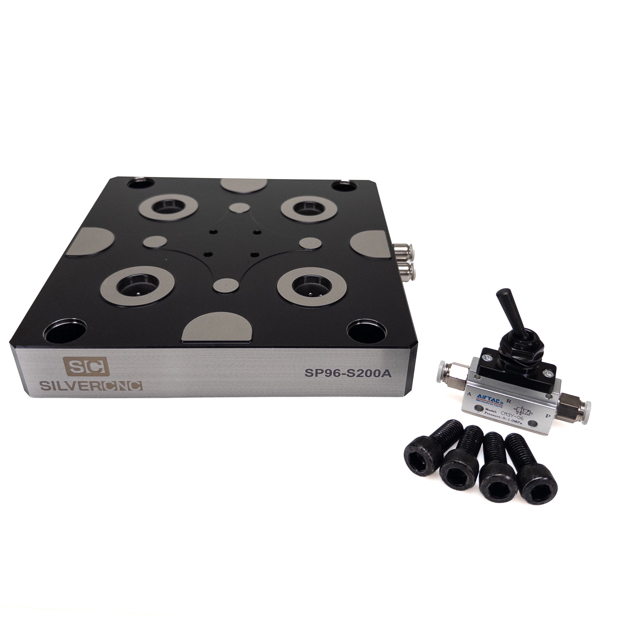 96mm Square Zero Point Pneumatic Baseplate